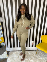 Boujee Business Hooded Pants Set (Olive)