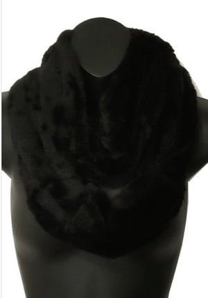 
            
                Load image into Gallery viewer, Faux Fur Infinity Scarf - Black
            
        